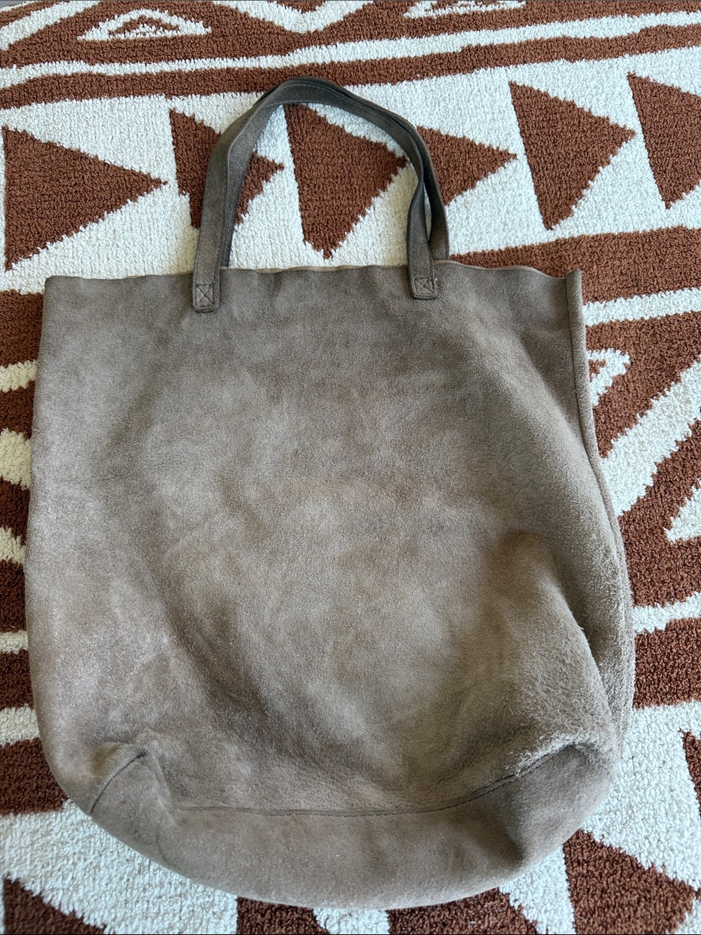 Monserat De Lucca Taupe Suede Tote
